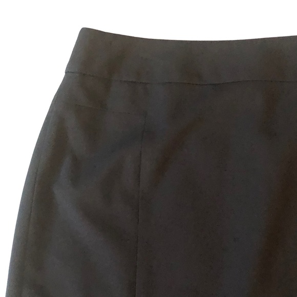 Loft Chocolate Brown Pleated Back Stretch Skirt - Picture 2 of 13